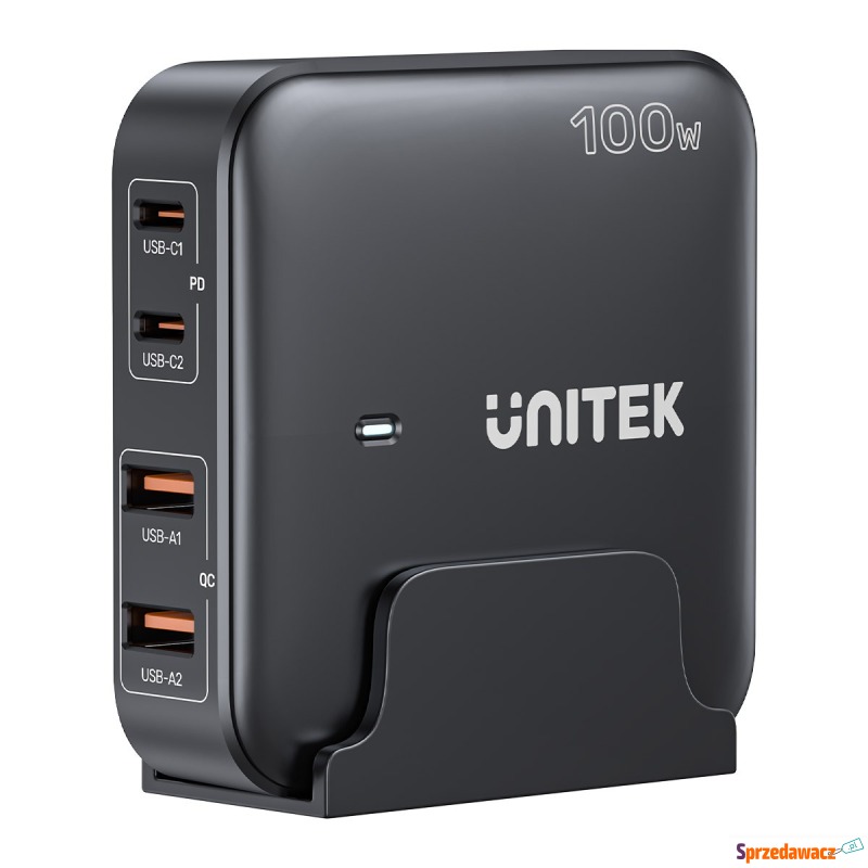 Unitek Ładowarka biurkowa GaN 100W 2xUSB-A 2xUSB-C - Ładowarki sieciowe - Nysa