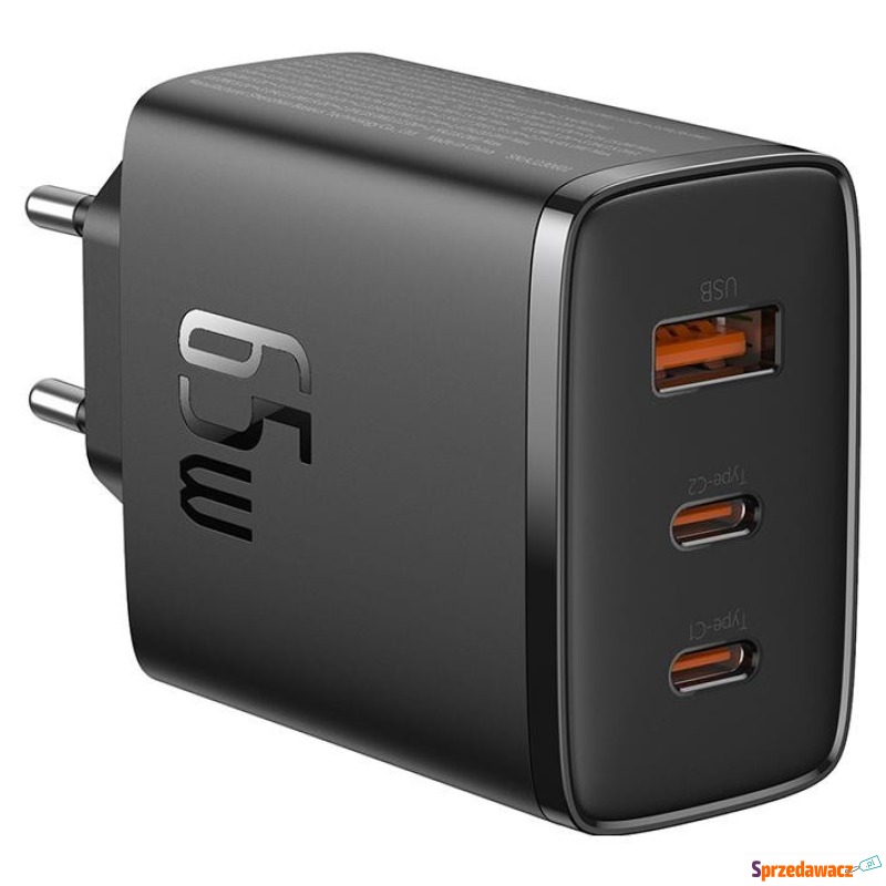 Baseus OS-Cube Pro 2xUSB-C + USB, 65W (czarna) - Ładowarki sieciowe - Grudziądz