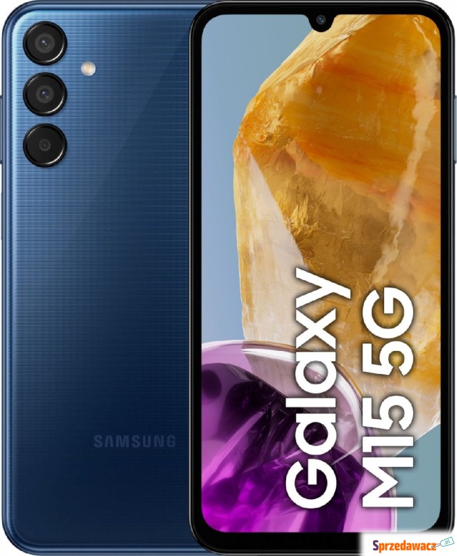 Samsung Galaxy M15 5G 128GB Dual SIM granatowy... - Telefony komórkowe - Pruszków