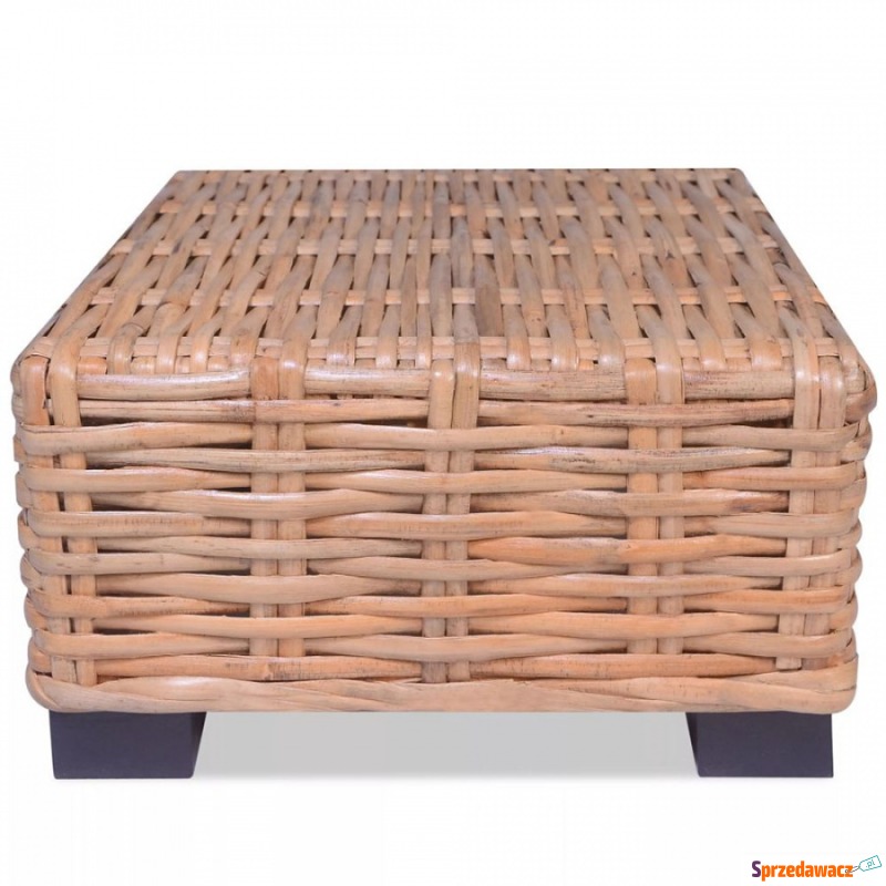 Stolik kawowy, naturalny rattan, 45 x 45 x 30... - Stoły, stoliki, ławy - Kalisz