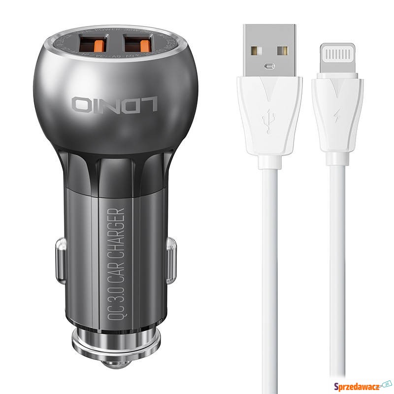 Ldnio C503Q 2USB + Kabel Lightning - Ładowarki sieciowe - Bytom