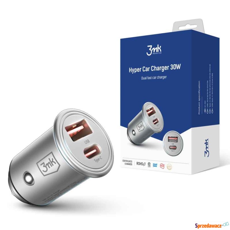 3mk Hyper Car Charger 30W - Ładowarki sieciowe - Wodzisław Śląski