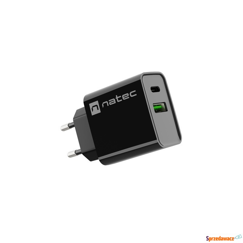 Natec Ribera 20W USB-A USB-C czarna - Ładowarki sieciowe - Nysa