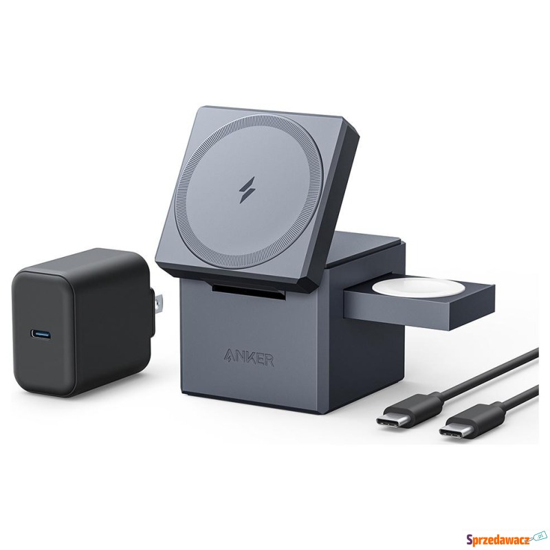 Anker 3-in-1 Cube MagSafe szara - Ładowarki sieciowe - Kołobrzeg