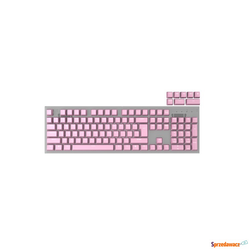 Genesis Lead 300 różowe Double Shot Keycaps - Klawiatury - Koszalin