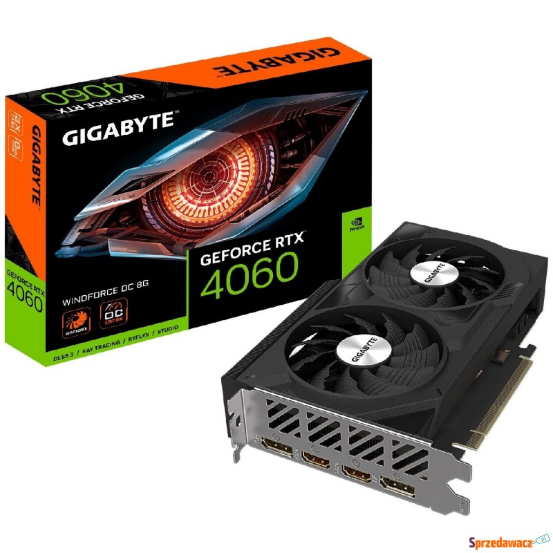 Gigabyte GeForce RTX 4060 WINDFORCE OC 8GB DLSS... - Karty graficzne - Miszkowice