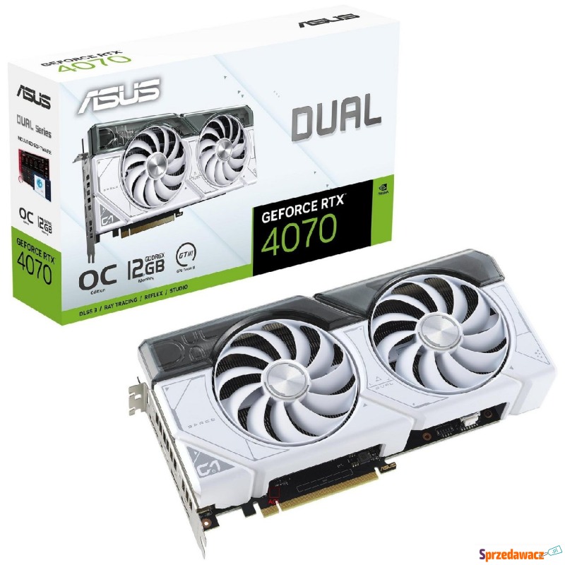 ASUS GeForce RTX 4070 DUAL OC WHITE 12GB DLSS... - Karty graficzne - Koszalin