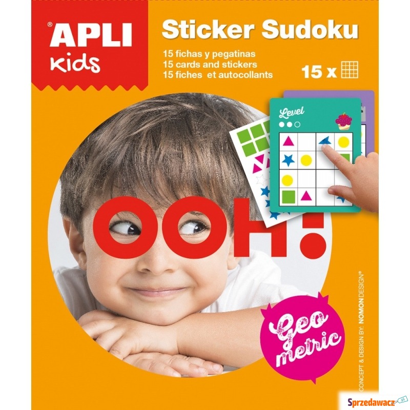 Apli Kids, Gra podróżna z naklejkami sudoku k... - Pozostałe zabawki - Opole