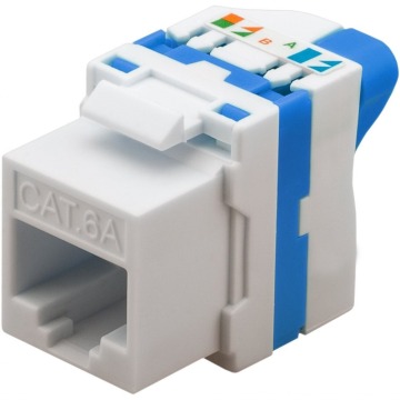 Techly Moduł Keystone RJ45 Kat.6A U/UTP, samozaciskowy