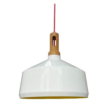 Candellux Robinson 31-37688 lampa wisząca zwis 1x60W E27 biały / żółty