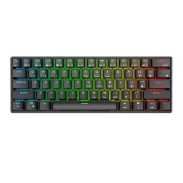 Klawiatura mechaniczna Royal Kludge RK61 RGB, red switch (czarna)