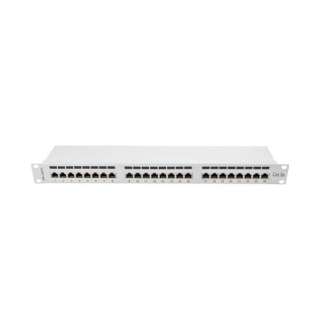 Patch panel Lanberg Patch Panel 24 port 1U 19'' kat.5E FTP ekranowany szary