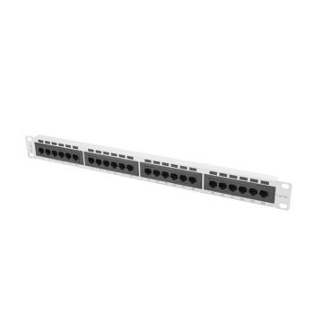 Patch panel Lanberg Patch Panel 24 port 1U 19'' kat.5E UTP szary