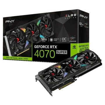 PNY GeForce RTX 4070 SUPER Verto Triple Fan 12GB OC GDDR6X DLSS 3