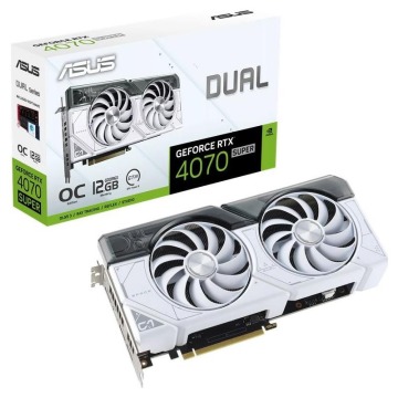 ASUS GeForce RTX 4070 SUPER DUAL OC WHITE 12GB DLSS 3