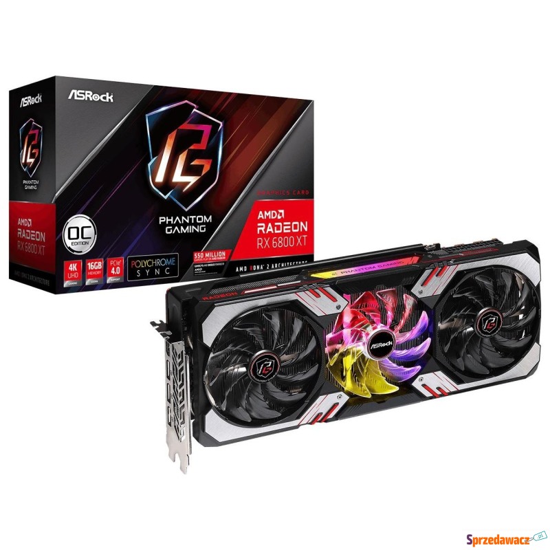 ASRock Radeon RX 6800 XT Phantom Gaming OC 16GB... - Karty graficzne - Starachowice