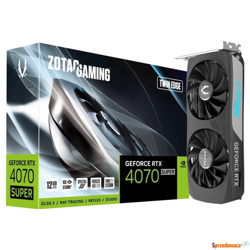 Zotac GeForce RTX 4070 SUPER Twin Edge 12GB GDDR6X... - Karty graficzne - Grudziądz