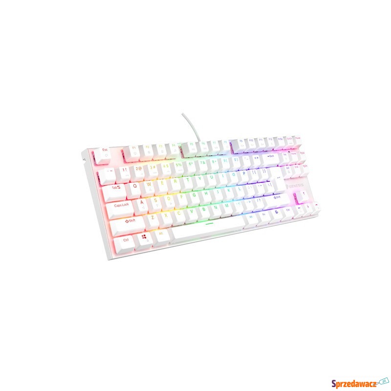 Genesis Thor 303 TKL RGB biała Outemu Peach Silent - Klawiatury - Jelenia Góra