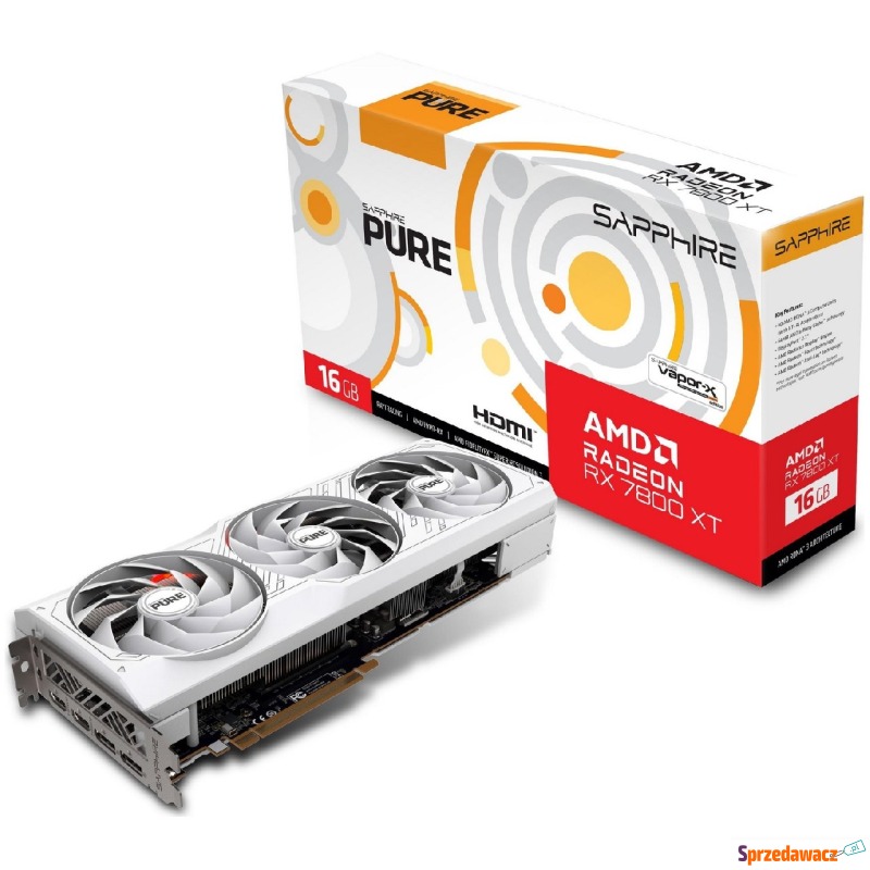 Sapphire Radeon RX 7800 XT Pure 16GB GDDR6 - Karty graficzne - Zabrze