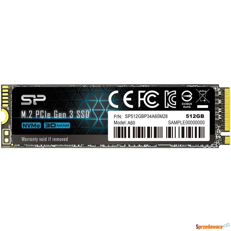 Silicon Power P34A60 M.2 NVMe PCIe 512GB - Dyski twarde - Świętochłowice