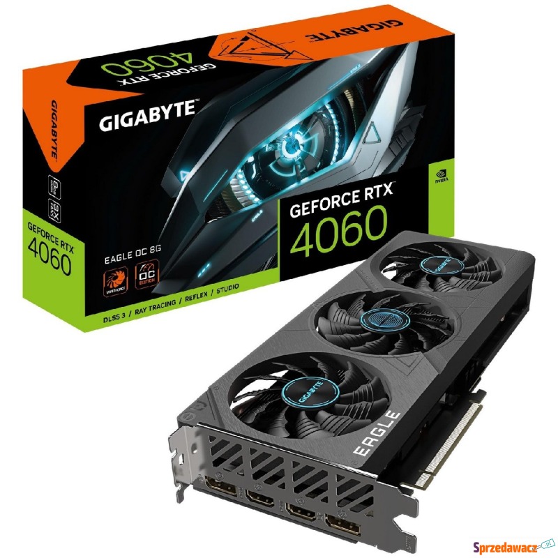 Gigabyte GeForce RTX 4060 EAGLE OC 8GB DLSS 3 - Karty graficzne - Konin