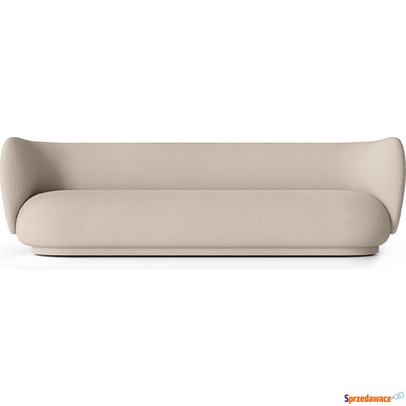 Sofa czteroosobowa Rico Wool Bouclé naturalna - Sofy, fotele, komplety... - Opole