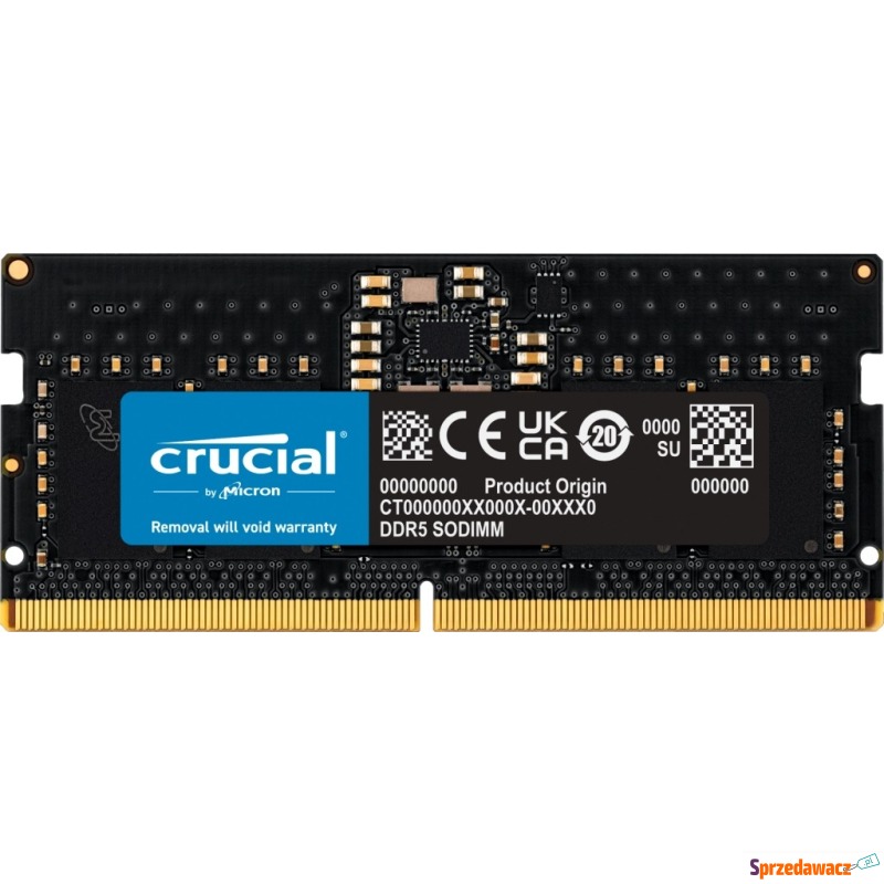 Crucial 16GB [1x16GB 4800MHz DDR5 CL40 SODIMM] - Dyski twarde - Zielona Góra