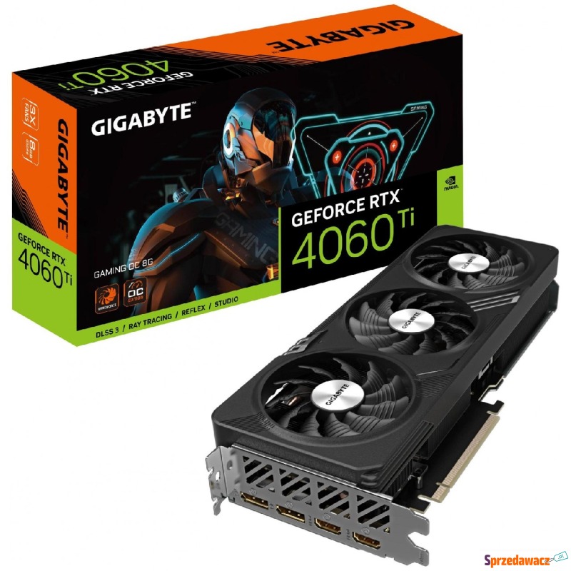 Gigabyte GeForce RTX 4060 Ti GAMING 8GB OC DLSS... - Karty graficzne - Poznań