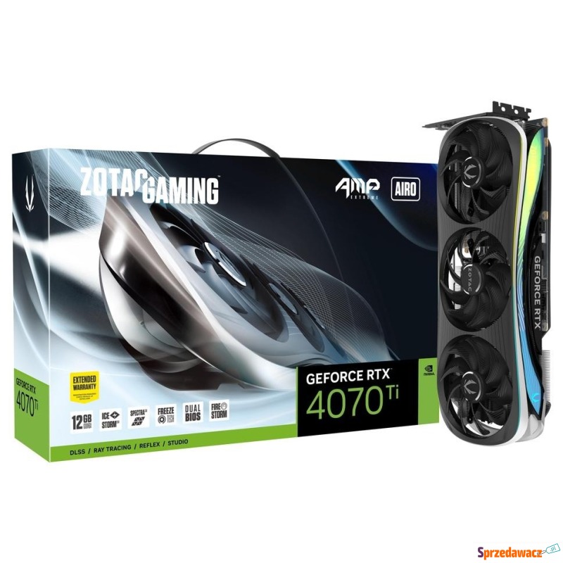 Zotac GeForce RTX 4070 Ti AMP Extreme AIRO 12GB... - Karty graficzne - Jelenia Góra