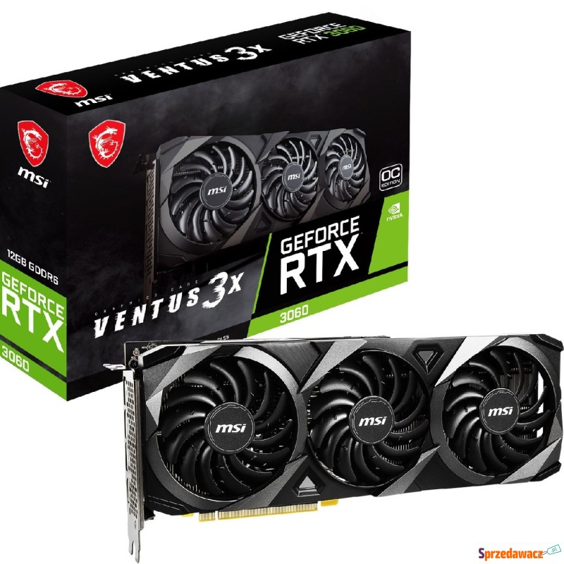 MSI GeForce RTX 3060 VENTUS 3X 12GB OC LHR - Karty graficzne - Koszalin