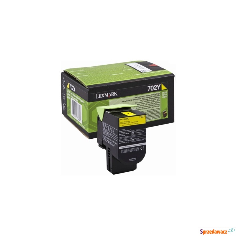 Toner Oryginalny Lexmark 702Y (70C20Y0) (Żółty)... - Tusze, tonery - Zielona Góra