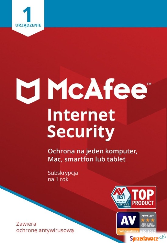 McAfee Internet Security ESD PL 1 - device -... - Bezpieczeństwo - Bielsko-Biała