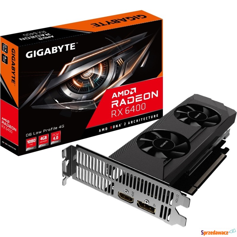 Gigabyte Radeon RX 6400 D6 Low Profile 4GB - Karty graficzne - Grodzisk Wielkopolski