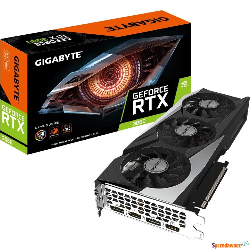 Gigabyte GeForce RTX 3060 Gaming 12GB OC 2.0 LHR - Karty graficzne - Ostrołęka