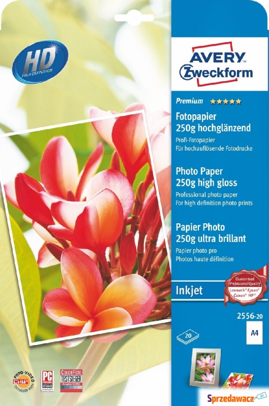 Jednostronne powlekanie Papier Avery Zwckform... - Papier biurowy - Siedlce