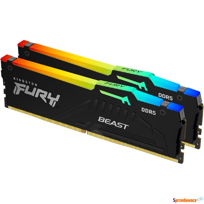 Kingston Fury Beast RGB 64GB [2x32GB 4800MHz DDR5... - Pamieć RAM - Słupsk