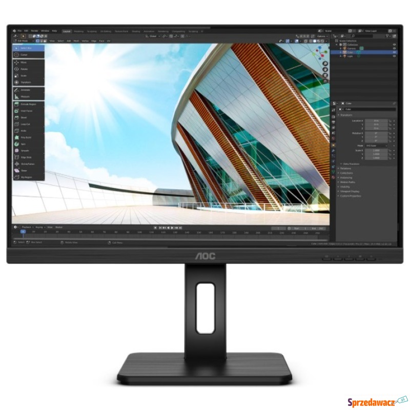 AOC Q24P2Q - 24'' | QHD | IPS | 75Hz - Monitory LCD i LED - Piotrków Trybunalski