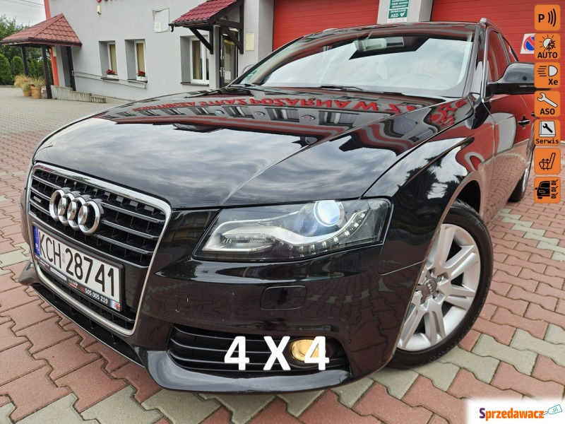 Audi A4 - Quattro,Bi Xenon,KlimaTronik,PDC,Serwis... - Samochody osobowe - Zagórze