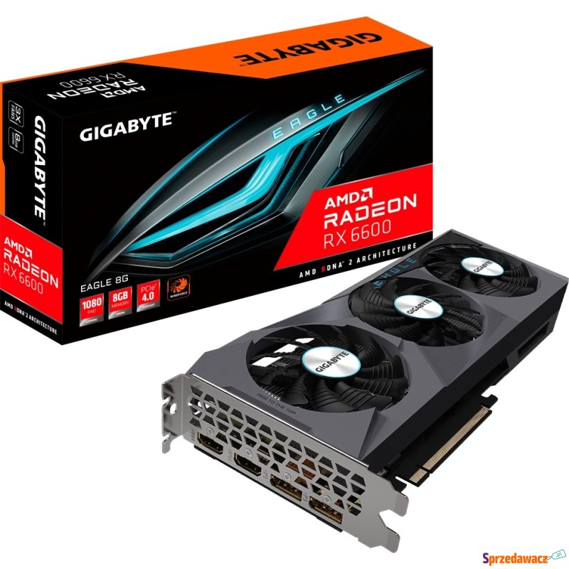 Gigabyte Radeon RX 6600 EAGLE 8GB - Karty graficzne - Kraków