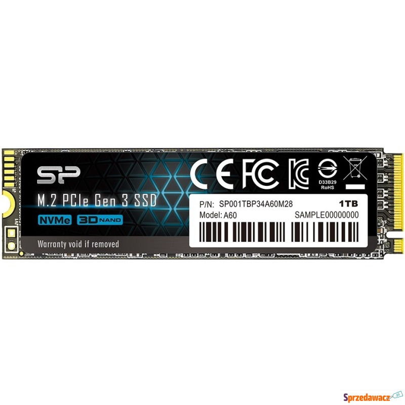 Silicon Power P34A60 M.2 NVMe PCIe 1TB - Dyski twarde - Tczew