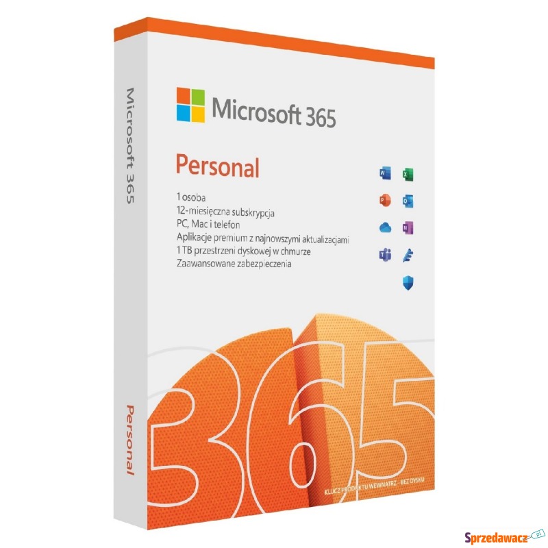 Microsoft 365 Personal PL - licencja na rok - Biuro - Łódź