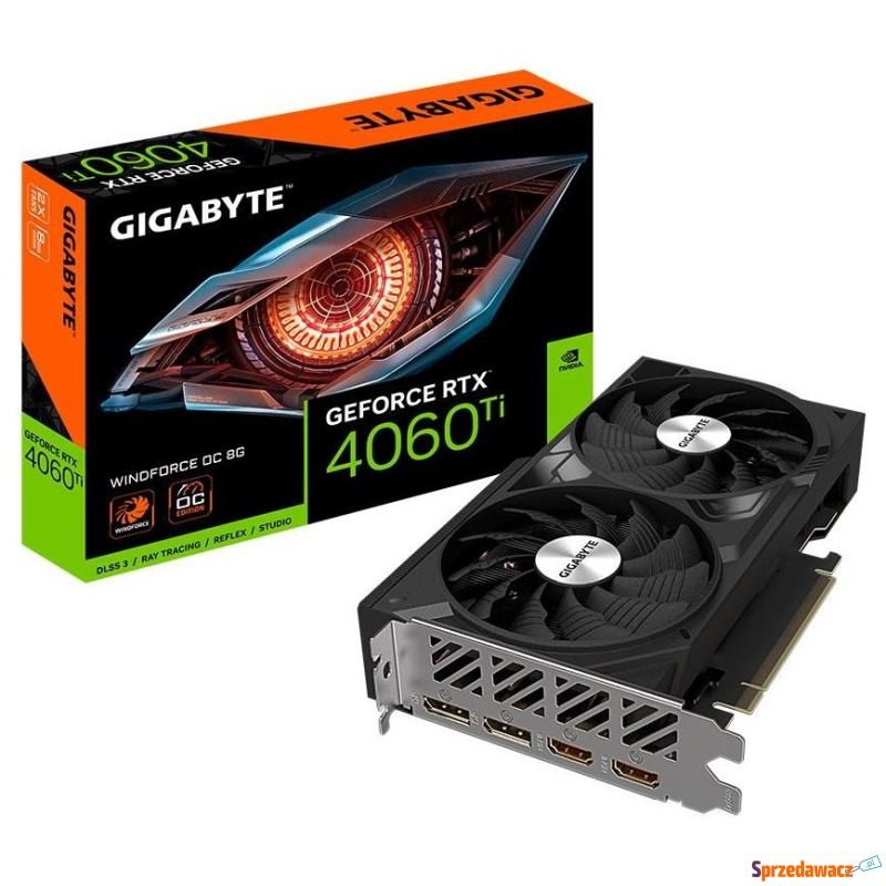 Gigabyte GeForce RTX 4060 Ti WINDFORCE 2 8GB DLSS... - Karty graficzne - Szczecin