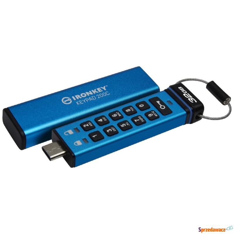 Kingston IronKey Keypad 200 32GB USB-C AES Encrypted - Pamięć flash (Pendrive) - Grudziądz