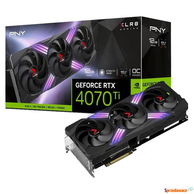 PNY GeForce RTX 4070 Ti SUPER XLR8 Gaming VERTO™... - Karty graficzne - Biała Podlaska