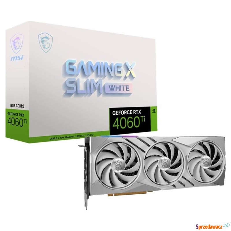 MSI GeForce RTX 4060 Ti GAMING X SLIM WHITE 16GB... - Karty graficzne - Gliwice