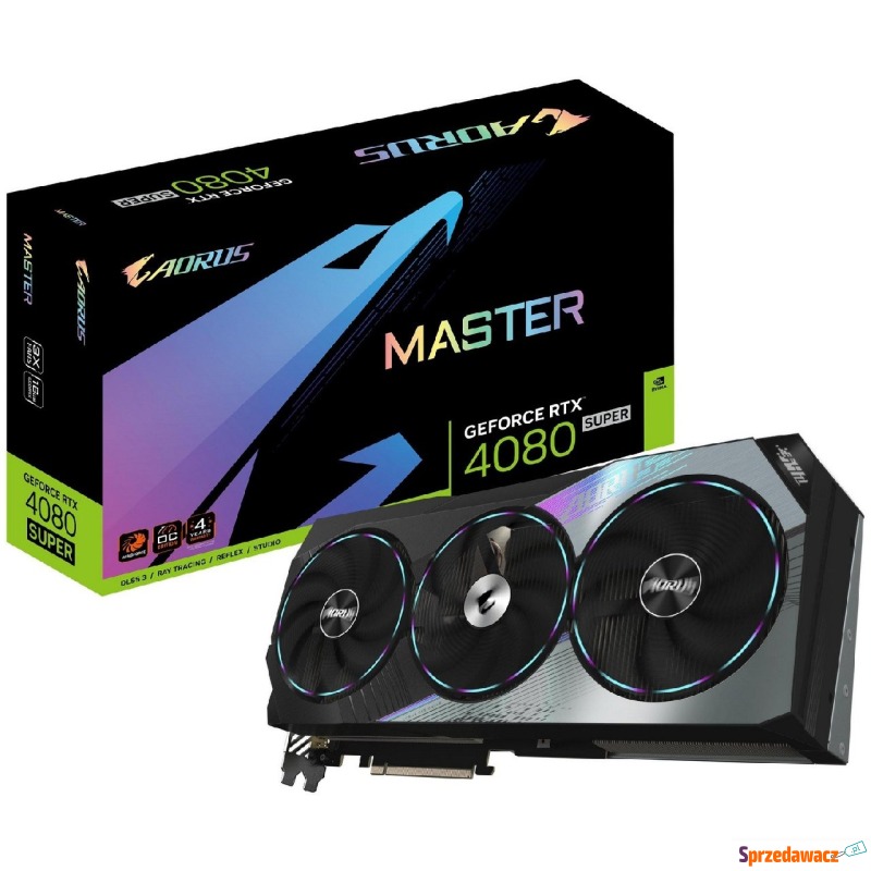 Gigabyte GeForce RTX 4080 SUPER AORUS MASTER 16GB... - Karty graficzne - Płock