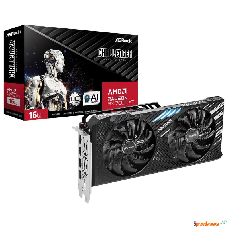 ASRock Radeon RX 7600 XT Challenger OC 16GB GDDR6 - Karty graficzne - Lublin