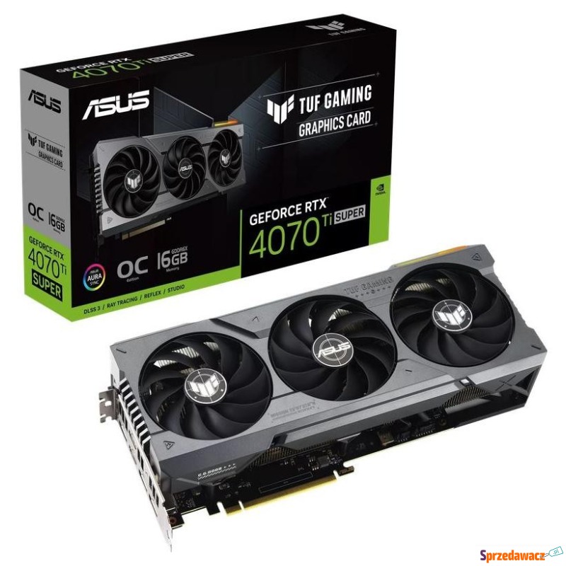 ASUS GeForce RTX 4070 Ti SUPER TUF Gaming OC 16GB... - Karty graficzne - Płock