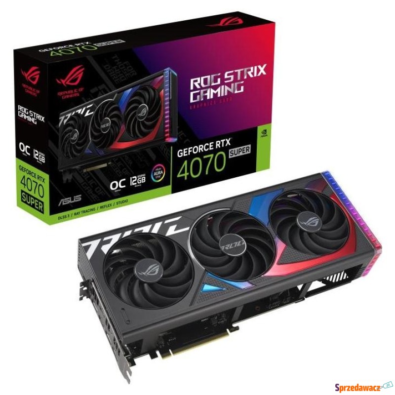 ASUS GeForce RTX 4070 SUPER ROG STRIX OC 12GB... - Karty graficzne - Gdańsk