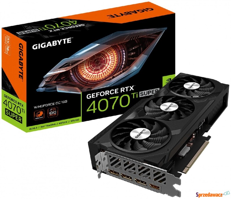 Gigabyte GeForce RTX 4070 Ti SUPER WINDFORCE OC... - Karty graficzne - Włocławek